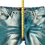 No Excuses  Blue Distressed Whitewash Flared & Frayed Wide Leg Junior’s Size 15 Photo 10