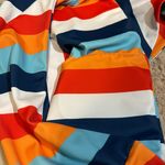 Striped, multicolored, and strapless bikini in size small Photo 10