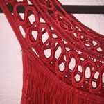 Dress Barn Ruched Embroidered Neck Coral Dress 2X Photo 2