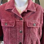 Skies Are Blue  Mulberry Corduroy & Flannel Jean Jacket Style Jacket Size Medium Photo 2
