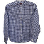 UNTUCKit‎ Gattinara Plaid Long Sleeve Button Down Casual Dress Shirt Cotton SZ 8 Blue Photo 0
