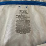 PINK - Victoria's Secret  Blue Lattice Side Bikini Bottoms Size Small Resort Vacay Photo 1