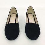 Cole Haan GRAND. OS Signature Suede Kilt Fringe Pumps in Black | Size 6 Photo 6