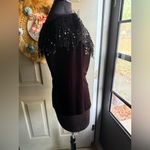 Vintage Y2K Cachet black velvet off Photo 3