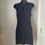 Poetry  Black Mini Dress with Silver Accents Photo 2