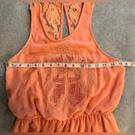 Gianni Bini  peach lace sleeveless dress size M Photo 7