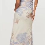 Princess Polly  Kyanne High Split Strapless Maxi Dress in Cream Multi 2 Photo 1