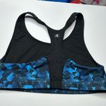 Champion  Electric Blue and Black Camouflage Racerback Bra XL Photo 2