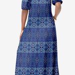 Jessica London Womens Plus 22/24 Stretch Knit Blouson Maxi Dress Photo 0