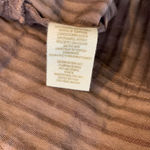 Free People Striped Embroidered Tunic Top Brown Red Floral Lace Up Boho Size 2 Photo 5