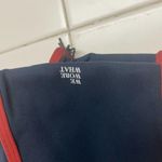 We Wore What  One Shoulder Bra Blue Red Sz Large $68 Retail Revolve Photo 1