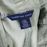 American Eagle (6 Long) Sage Green High Rise Cropped Ankle Wide Leg Belted Pants Photo 3