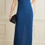 Reformation Flippa Halter Neck Midi Dress in Blue Photo 0