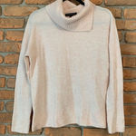 Banana Republic Banana‎ Republic Split Turtleneck Long Sleeve Sweater Light Pink - Size S Photo 0