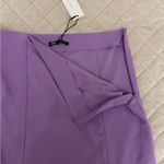 ZARA  Lilac Mid Rise Mini Skirt Photo 4