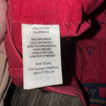 British Khaki  Women’s Chino Shorts Red/Navy Blue Anchor Print US Size 8 Photo 3