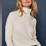 Summersalt  The Luxe Cashmere Wool Funnel Neck Sweater White Sand Photo 0