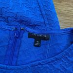 The Limited  Fit & Flare Dress Women XS Blue Texture Sleeveless Workwear Cocktail Photo 4