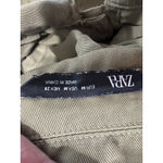 ZARA  Utility Pocket Olive Green Oversized Shirt Dress Lycocell EUC Size M Photo 6