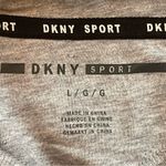 DKNY  Sport Cropped Cotton Fleece Logo Hoodie; Grey Sz Large Photo 8
