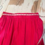 cupio  Ruffle Tiered Maxi Modest Linen Blend  Skirt Size Medium Elastic Waist Photo 7