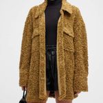 We Wore What NWT Teddy Faux Fur Shacket OLIVE Green Photo 1