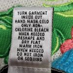 Breckenridge turquiose neon checkerboard embroidered cardigan size lp Photo 8