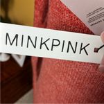 MINKPINK ‎ Womens Brick Red Size Large Curious Roll Neck Sweater Dress Tunic NEW Photo 5