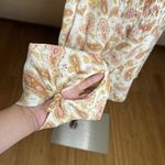 American Vintage ALC At Last Classics Blouse Womens Medium Paisley Lace V Neck Tie Sleeve Y2k Photo 4