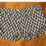 Old Navy Women's Size 10 Navy Blue And White Sea Horse Shorts 100% Cotton Photo 1