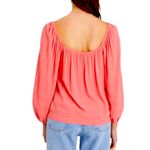 Sanctuary 💗 Sunset Pink Coral Square Neck Blouse Photo 1