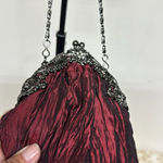 Carlo Fellini Deep wine silk clutch Photo 2