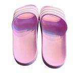 Adidas Adilette Aqua Slides Women’s Size 11 Pink White Stripes Comfort Sandals Photo 5