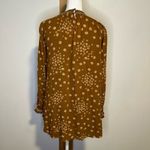 Free People  brown floral long sleeve top size S Photo 5