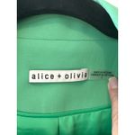 Alice + Olivia  Denny Green Boyfriend Blazer Tailored Jacket Size 2 Photo 4
