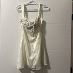 House Of CB 'Adriana' Ivory Satin and Lace Mini Dress Photo 1