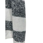 Eileen Fisher Women’s S Lightweight Knit Sweater White Gray Stripe Organic Linen Photo 3