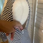 Jessica Howard  Black and White Striped Midi Dress Photo 1