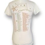 Y2K Brittney Spears Circus Concey Tour Cream Graphic Print Baby Tee Scoop Neck Black Size M Photo 2
