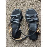 Madewell  Sabina Flatform Sandals, black leather, women’s size 6.5 Photo 6