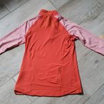 TCM Active Stripe Sleeve 1/4 Zip Pullover | Striped Sleeve 1/4 Zip Pullover Orange Photo 12