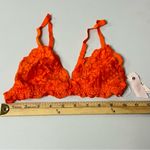 Free People HAH x Lace Chi bralittle Orange Boho Festival Bralette Size S NWT Photo 3