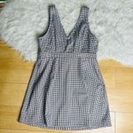 Plaid overall dress sleeveless size L White Size L Photo 5