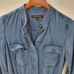 Banana Republic Denim Jumpsuit Womens 8 Blue Rayon Jogger Utility Western Rodeo Photo 10