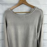 Neon Buddha Womens size Large Tunic Knit Sweater Gray Lagenlook Buttons Photo 7