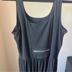 Black Sleeveless Jumpsuit Pockets Women’s Large Cutout Stretch Zipper Photo 5