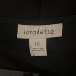 Loralette Doll Up Plain Short Sleeves Babydoll Dress in Black, Size 18 NEW w/Tag Black Photo 4