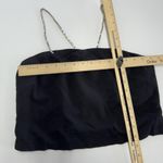 ZARA Crop Top Womens Small Black Crystal Strap Bandeau Tube Party Tank Camisole Photo 3