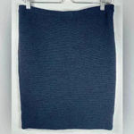 Eileen Fisher Skirt Black Wool Blend Straight Pencil Style Womens Petite Medium Photo 3