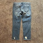 EXPRESS Distressed Girlfriend Cropped Denim Jeans 2 Photo 4